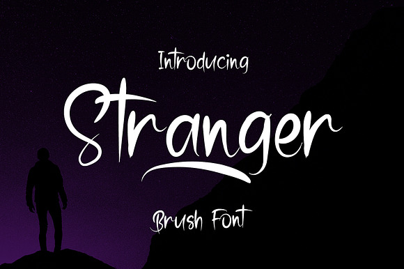 Stranger - Brush Font preview 8