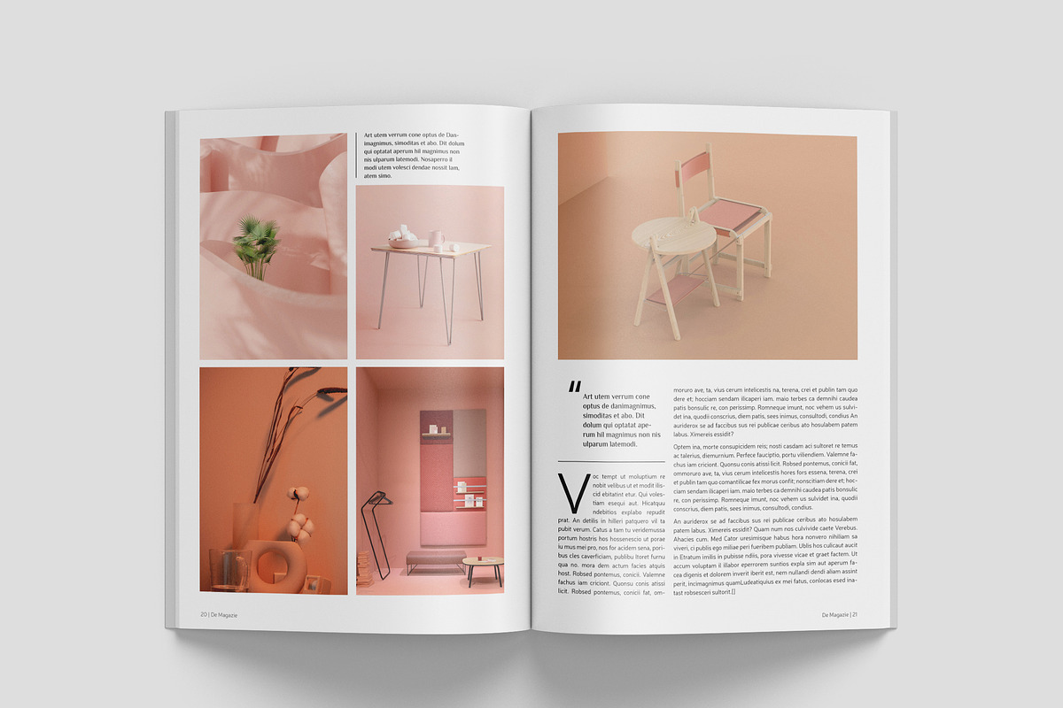 Simple Magazine Template, a Magazine Template by Bookrak Graphic Design (Photo 11 of 17)