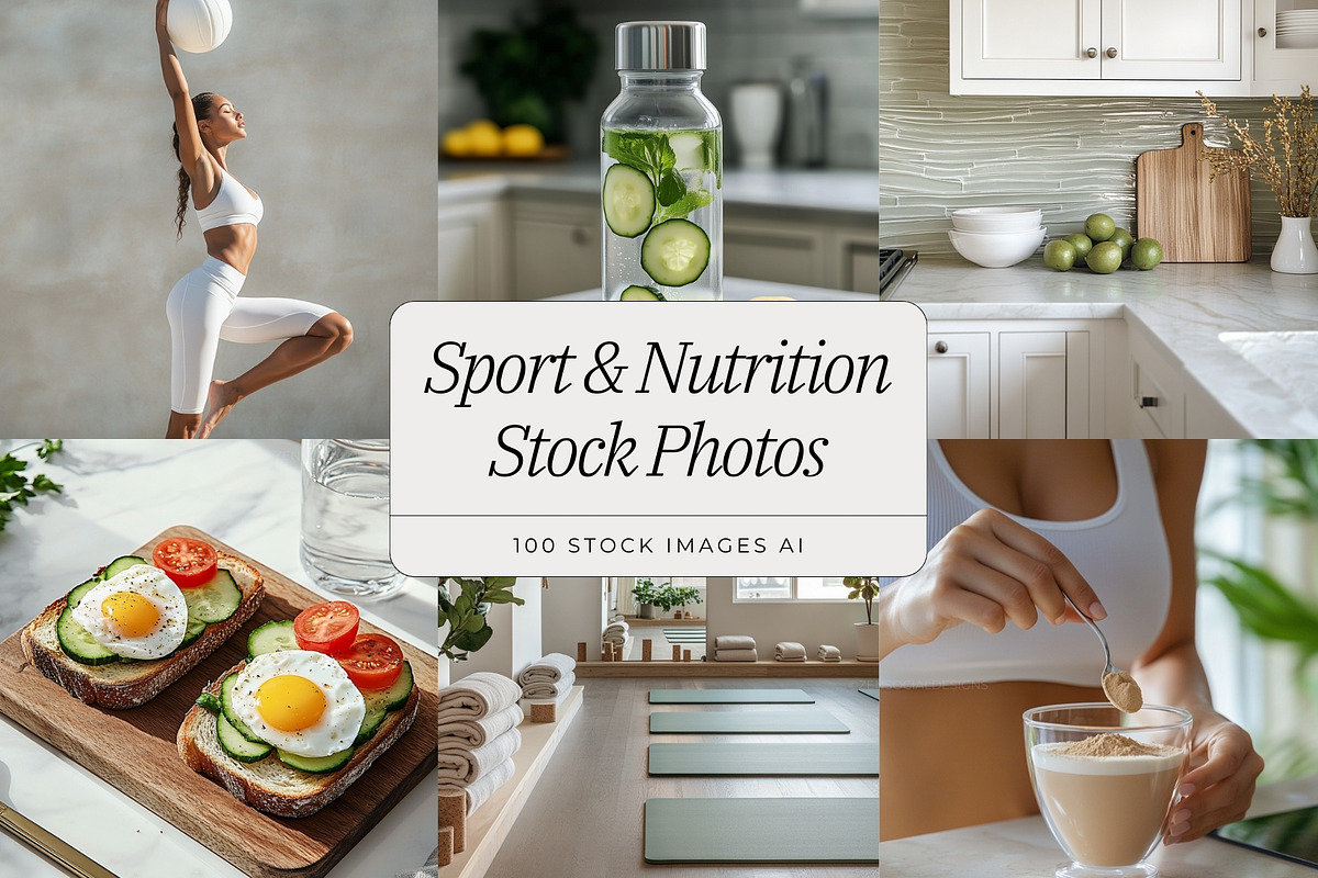 Sport & Nutrition Stock Photo Bundle, a Food & Drink Photo by ZenSocialDesigns (Photo 1 of 9)