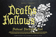 Deaths Hallows- Medieval Blackletter, a Blackletter Font by Dhabee (Thumbnail 1 of 17)
