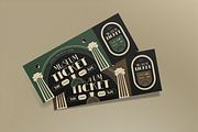 Alternative Art Deco Museum Ticket, a Card Template by graphicook (Thumbnail 2 of 3)