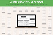 Wireframes and Sitemaps Bundle, a Wireframe Template by Sargatal (Thumbnail 7 of 17)