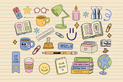 Cozy Reading Character Collection, an Education Illustration by Alina Sh (Thumbnail 3 of 9)