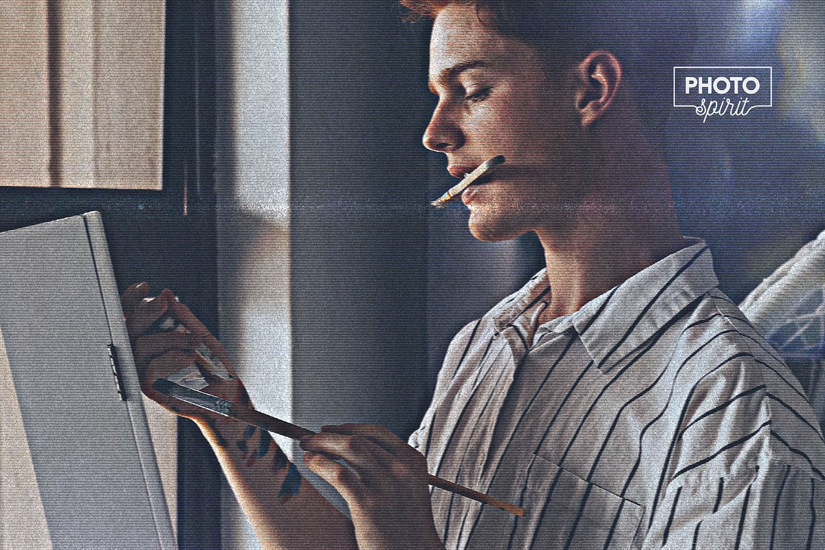 VHS Effect for Photoshop, a Brushes & More by PhotoSpirit (Photo 11 of 14)