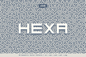 Hexa Geometric Vector Patterns