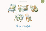 Cozy Lifestyle Collection, a Decorative Illustration by PeDe Designs (Thumbnail 8 of 19)