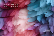 Feather Patterns: Seamless Patterns, a Pattern Graphic by RuleByArt (Thumbnail 13 of 15)