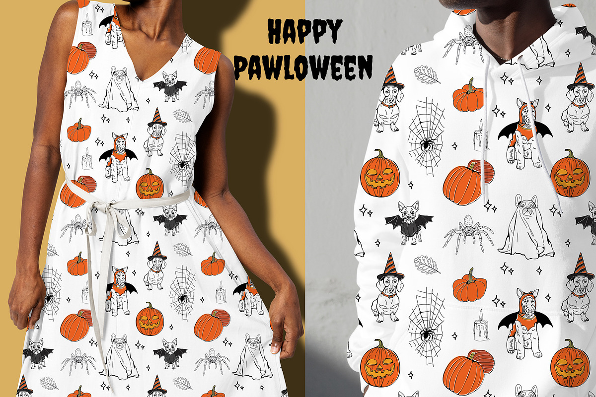 Happy pawloween, an Animal Illustration by Olillia (Photo 10 of 13)
