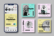 Modern Fashion Social Media Template, a Social Media Template by MightyDesign (Thumbnail 2 of 8)