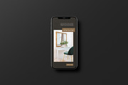 Black Phone Mockup, an iPhone Mockup by Mockup Supper (Thumbnail 2 of 15)