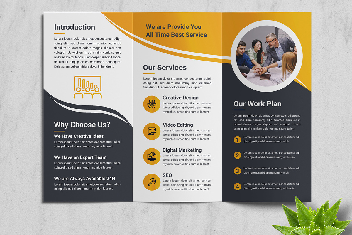 Creative Business Trifold Template, a Brochure Template by MightyDesign (Photo 3 of 6)