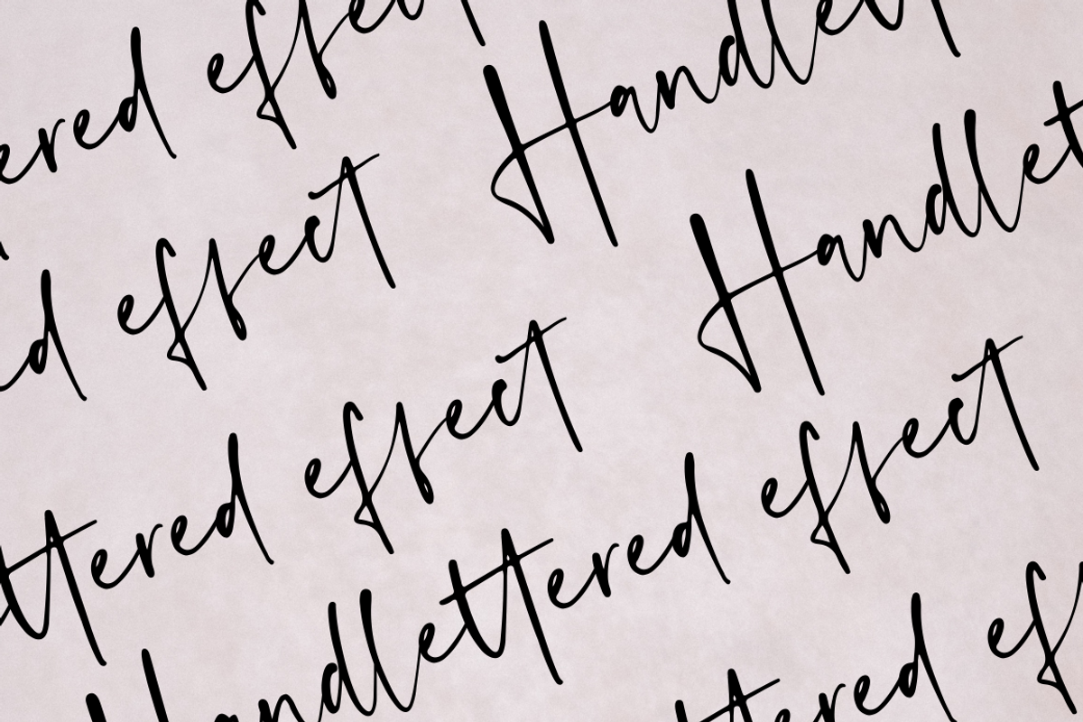 Anastacy - Handlettered Font preview 3