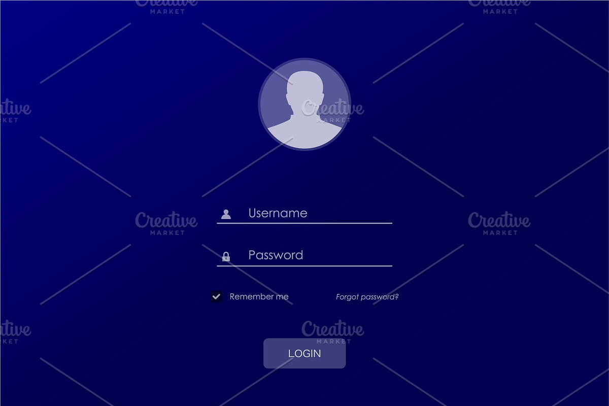 Login account template background, a Templates & Theme by LongQuattroArt