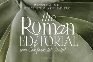 Roman Editorial Aesthetic Script