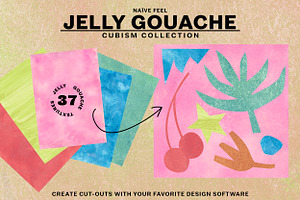 Jelly Gouache Textures