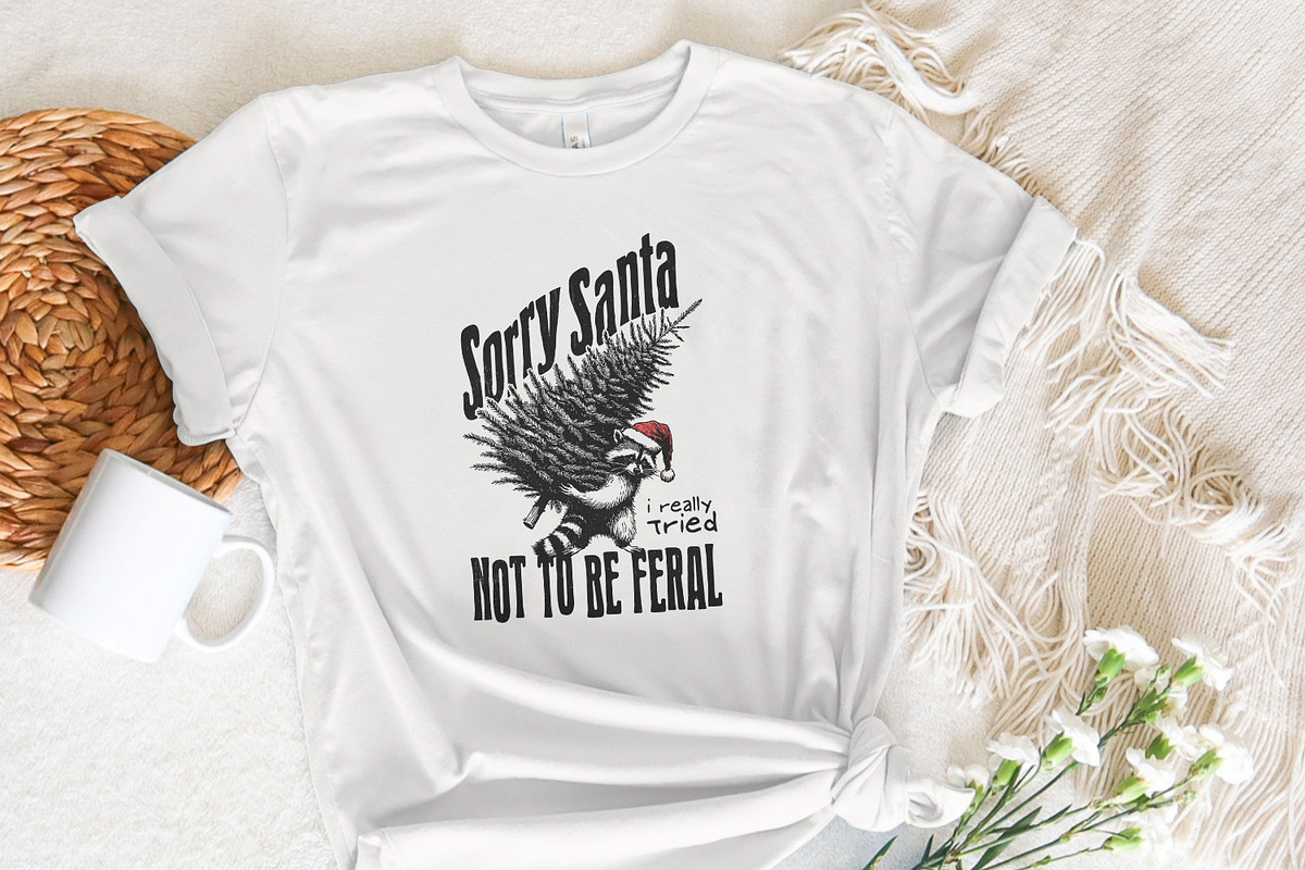 Sorry Santa, Feral Raccoon PNG, an Illustration by SharpMarketplace (Photo 5 of 9)