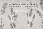 boho lavender clipart, an Illustration by JULIA x JULIE's ART (Thumbnail 1 of 6)