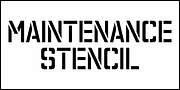 Maintenance Stencil JNL, a Font by Jeff Levine Fonts (Thumbnail 2 of 5)