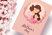 Mother's Day Illustration Card, a Card Template by Mint Pixels (Thumbnail 1 of 3)