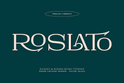 Roslato, a Serif Font by Cruzine (Thumbnail 1 of 8)
