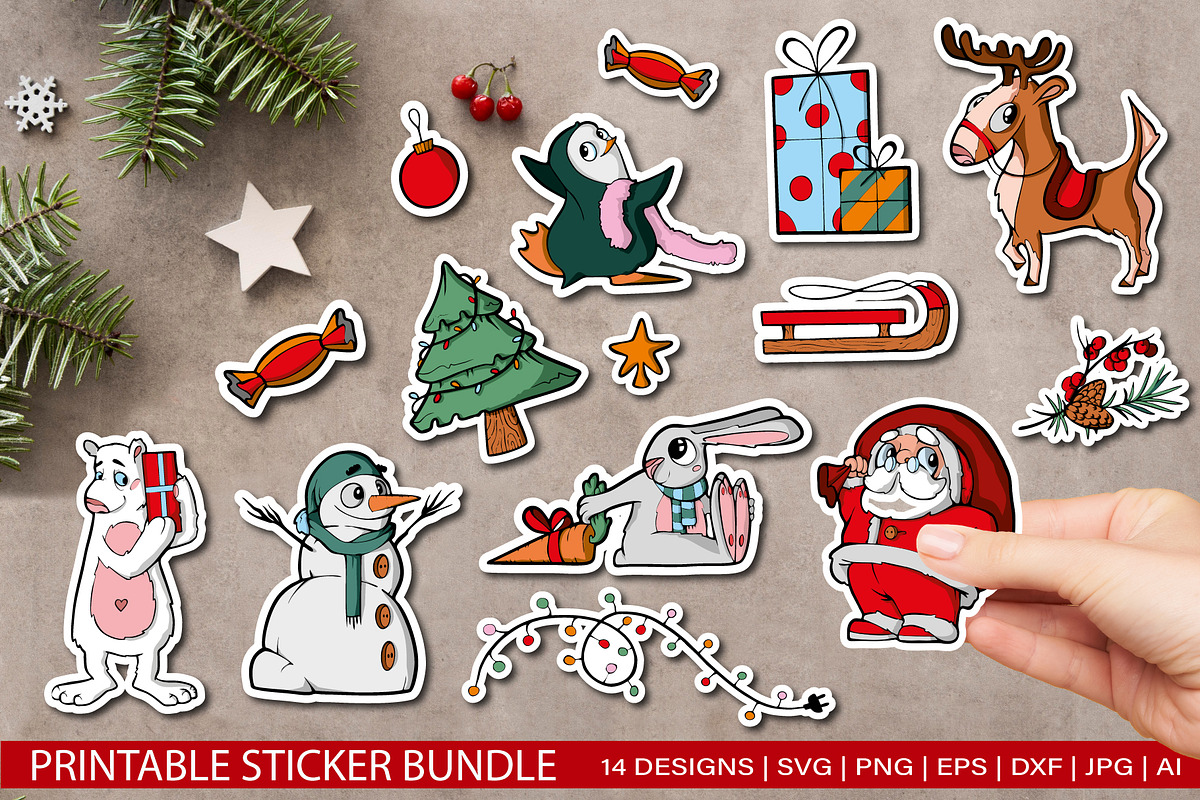 Huge sticker svg bundle, an Illustration by Tatti Graphic Studio