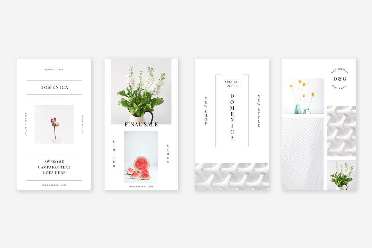 Minimal Instagram Stories Pack, a Social Media Template by Swiss_cube (Photo 2 of 5)