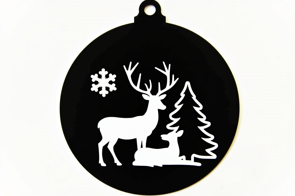 Christmas Laser Cut Ornament Bundle, a Graphic by Designer_Momina (Photo 6 of 14)