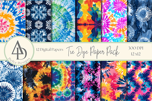 Tie Dye Paper Pack