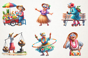 Hawaiian Grandma Funny Summer Png, an Illustration by RobertsArt (Thumbnail 7 of 7)