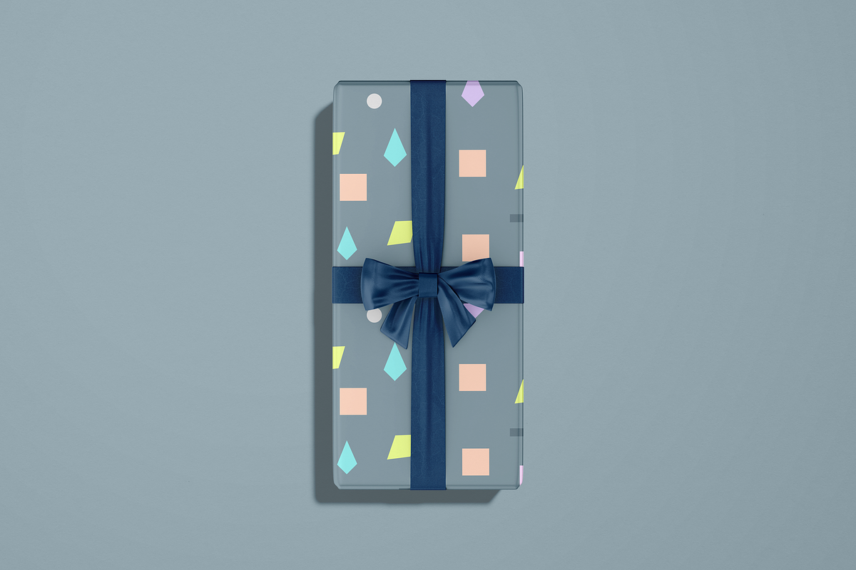 Gift Box Mockup with Ribbon, a Packaging Mockup by Mockupdaddy (Photo 2 of 6)
