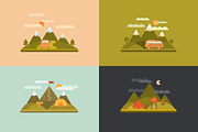 Camping illustrations and elements, an Illustration by Dasha Efremova (Thumbnail 7 of 10)