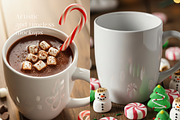 Rustic Christmas Mug Bundle 400 JPG, a Cups & Container Mockup by KennedyStudio (Thumbnail 8 of 11)