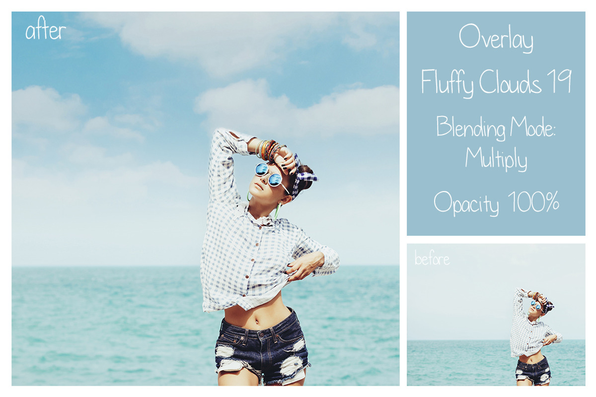 30 Cloudy Sky Overlays, a Texture Graphic by LovePhotoMoment (Photo 6 of 11)