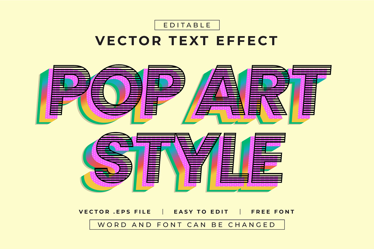 16 Pop Art Style Text Effects | EPS, a Layer Style Add-On by padilah_a (Photo 5 of 20)