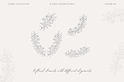 Vintage Floral wreaths and frames, an Illustration by Saga Design Studio (Thumbnail 3 of 5)