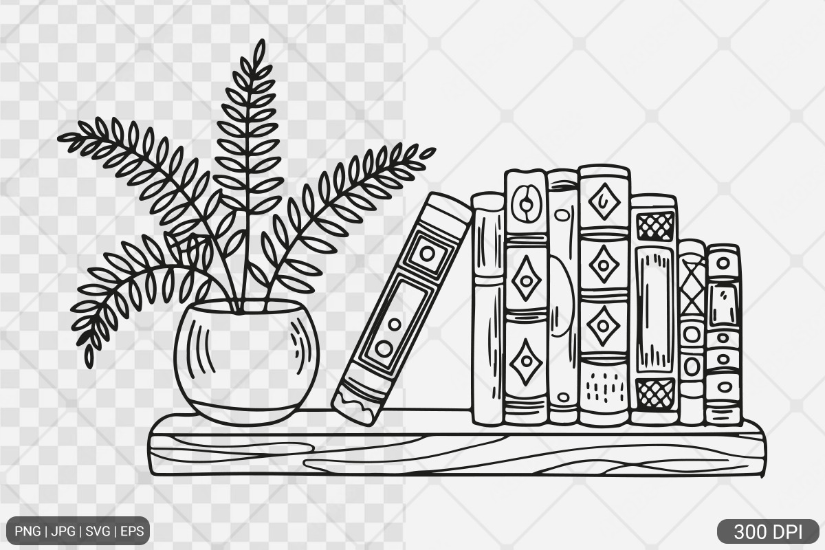 Floral Book SVG PNG Bundle Vol. 1, an Illustration by Actual Pixel (Photo 9 of 29)
