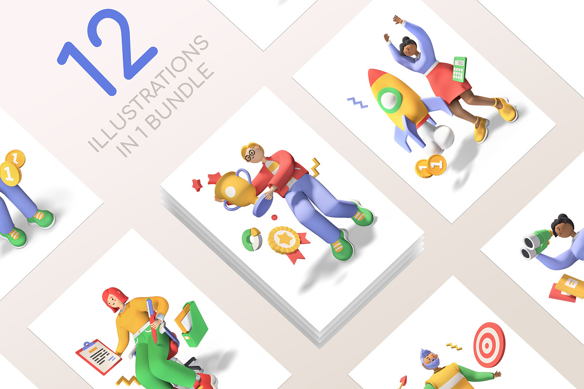 Personal Goals - 3D Illustrations, a Finance Illustration by Boyko Pictures (Photo 2 of 10)