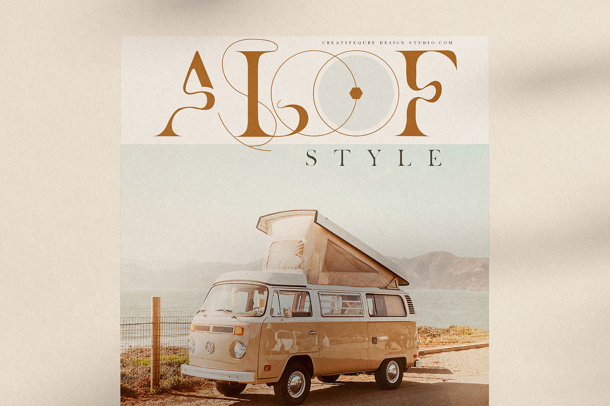 More Aloof Typeface Font, a Serif Font by Creativeqube Design (Photo 5 of 14)