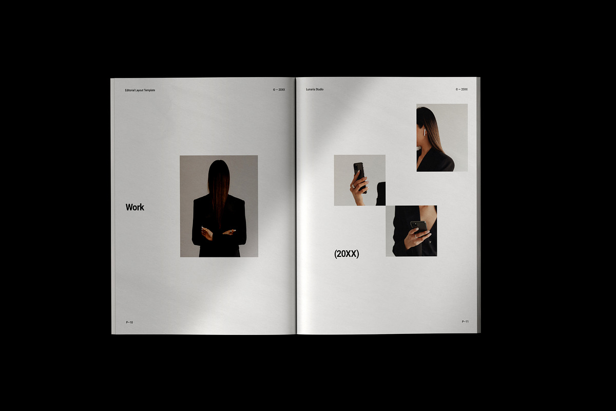 Minimal Editorial Layout Template, a Magazine Template by Lunaria (Photo 5 of 13)