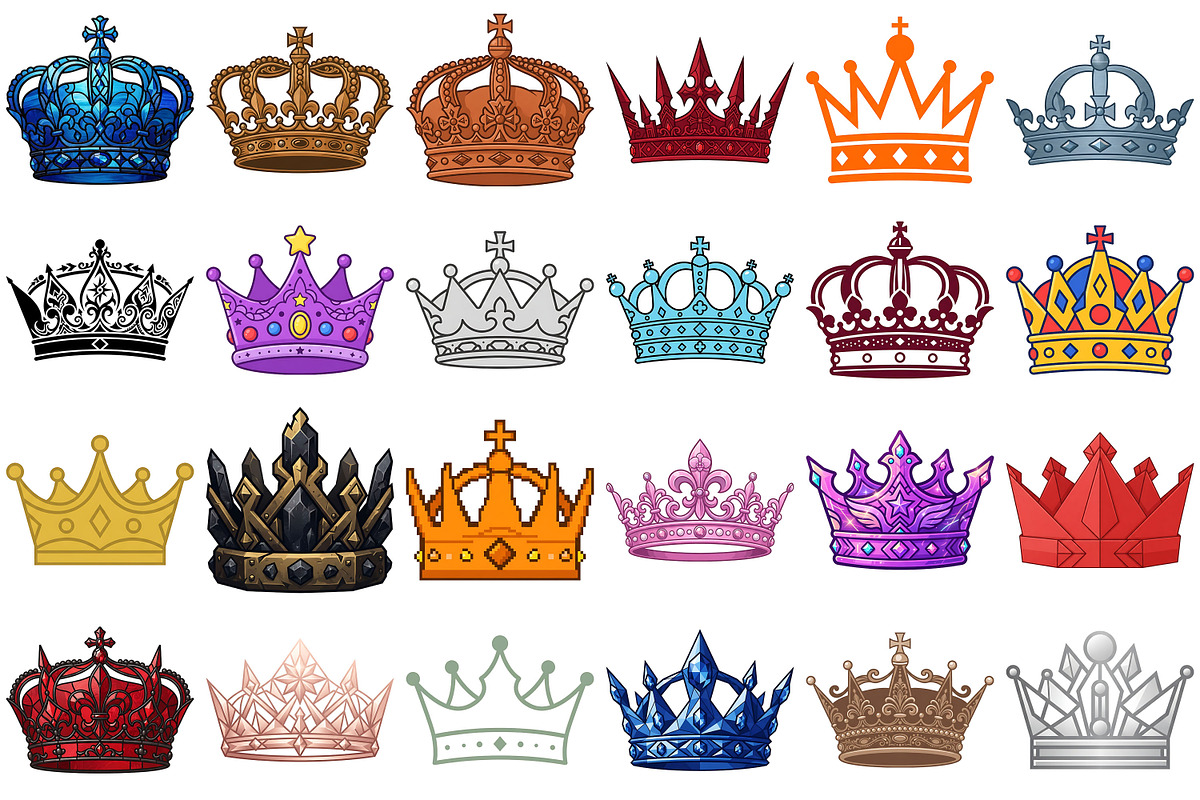 Crowns Clipart, an Object Illustration by Forhadx5 (Photo 3 of 8)