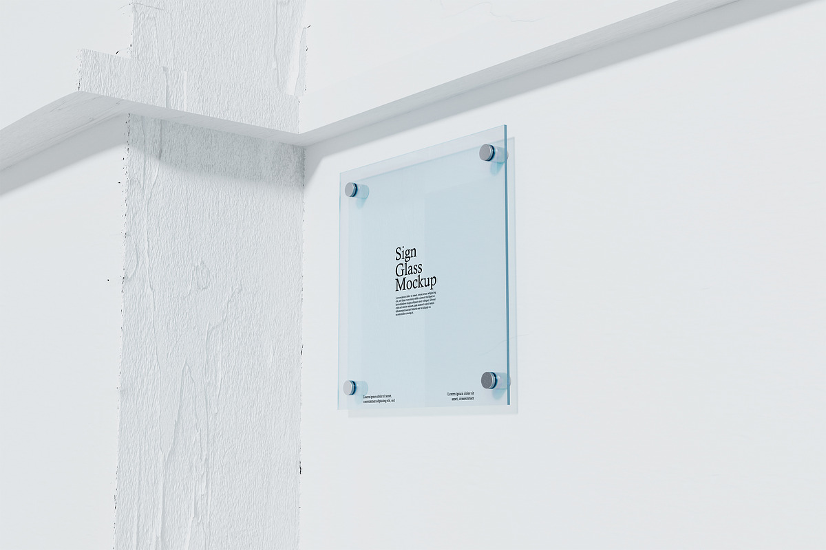 Sign Trasparant Mockup, an Advertising Mockup by Twins_studio (Photo 3 of 5)