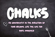 Chalcker - Chalk Brush Font, a Handwritten Font by Dhabee (Thumbnail 2 of 10)