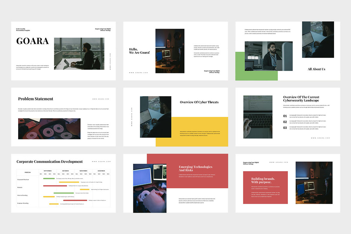 Goara : Cyber Security Google Slides, a Presentation Template by Punkl Camp (Photo 2 of 9)