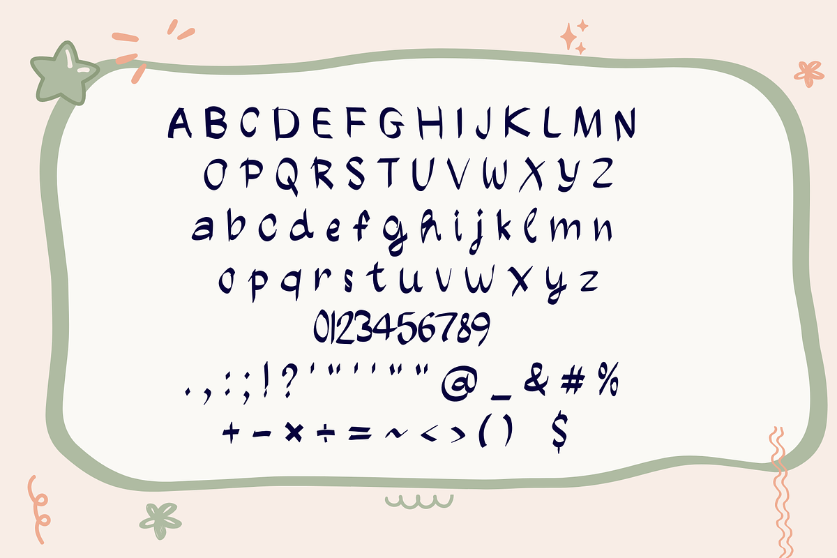 ARSENIC, a Handwritten Font by Sirinart