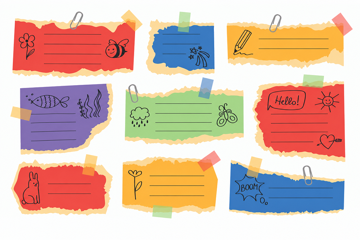 Paper Cut-Out Scrapbook Bundle, a Decorative Illustration by Anna Studio (Photo 17 of 28)