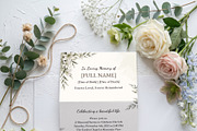 Elegant Funeral Program Template, an Invitation Template by Arslan (Thumbnail 3 of 3)