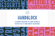 HandBlock Bold & Regular, a Font by Satchel & Sage (Thumbnail 2 of 7)