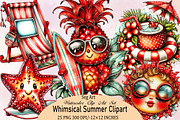 Whimsical Summer Clipart Bundle., an Illustration by SVGArt (Thumbnail 1 of 9)
