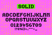 Block Head | Pixel Brick Fun Font, a Slab Serif Font by HeyAidan (Thumbnail 2 of 8)
