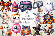 Cute Halloween Clipart, an Illustration by DreamPrint404 (Thumbnail 1 of 4)